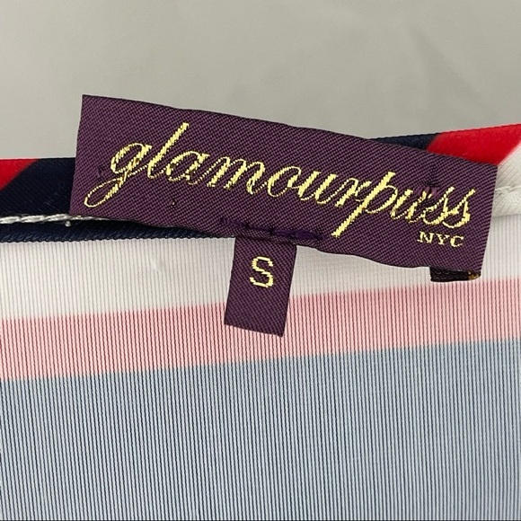 Glamourpuss NYC Red,Blue and White Stripes Dress size Small - Picture 14 of 15